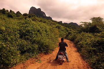 Image showing ASIA SOUTHEASTASIA LAOS VANG VIENG LUANG PRABANG