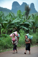 Image showing ASIA SOUTHEASTASIA LAOS VANG VIENG LUANG PRABANG