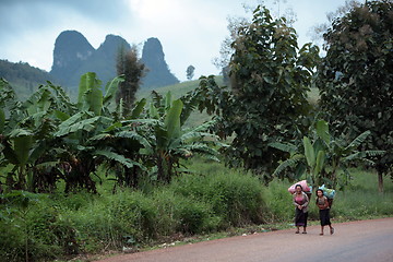 Image showing ASIA SOUTHEASTASIA LAOS VANG VIENG LUANG PRABANG