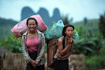 Image showing ASIA SOUTHEASTASIA LAOS VANG VIENG LUANG PRABANG