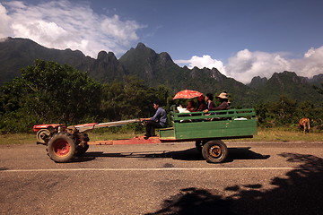 Image showing ASIA SOUTHEASTASIA LAOS VANG VIENG LUANG PRABANG