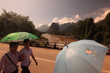 Image showing ASIA SOUTHEASTASIA LAOS VANG VIENG LUANG PRABANG