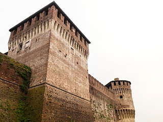 Image showing Soncino medieval castle view in Italy