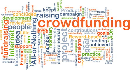 Image showing Crowd funding background concept