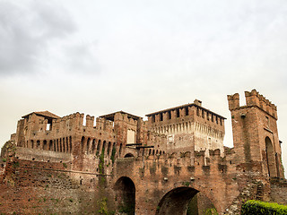 Image showing Soncino medieval castle view in Italy