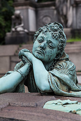 Image showing Old Cemetery statue