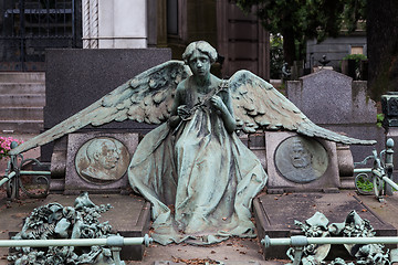 Image showing Old Cemetery statue