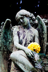 Image showing Old Cemetery statue