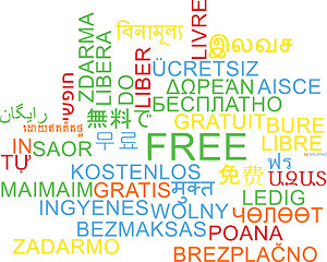 Image showing Free multilanguage wordcloud background concept