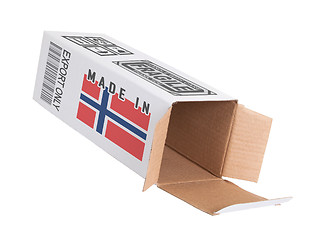 Image showing Concept of export - Product of Norway