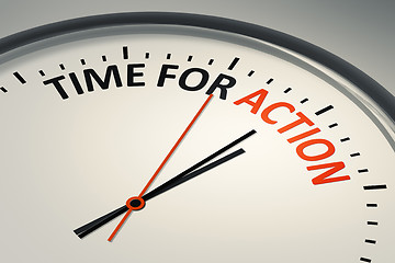 Image showing time for action