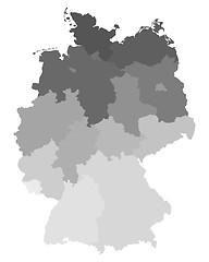 Image showing Map of Germany