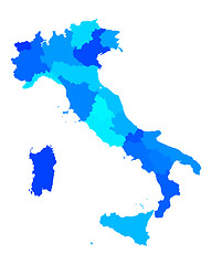 Image showing Map of Italy