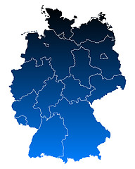 Image showing Map of Germany