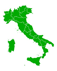 Image showing Map of Italy