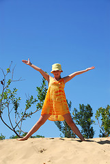 Image showing Girl beach