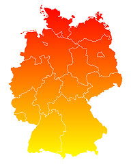 Image showing Map of Germany