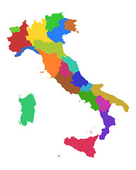 Image showing Map of Italy