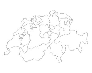 Image showing Map of Switzerland