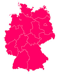 Image showing Map of Germany