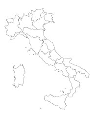 Image showing Map of Italy