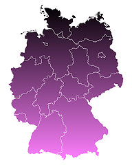 Image showing Map of Germany