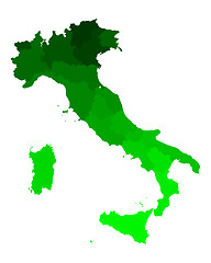 Image showing Map of Italy