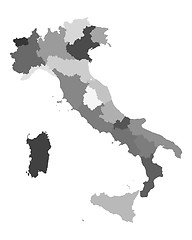 Image showing Map of Italy