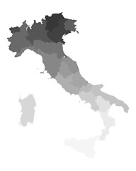 Image showing Map of Italy