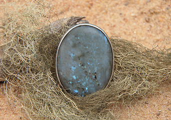 Image showing Labradorite on beach