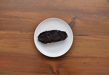 Image showing Berry jam bread