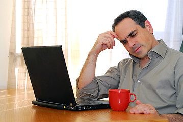 Image showing Man with laptop