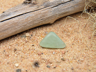 Image showing Topaz on beach