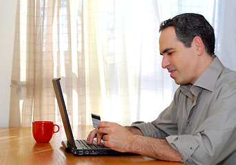 Image showing Man with laptop