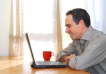 Image showing Man with laptop