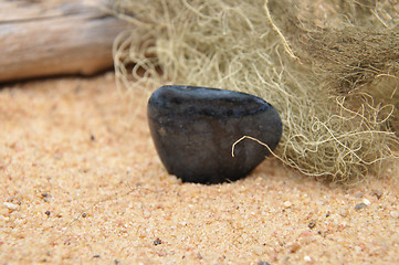 Image showing Dumortierite on beach