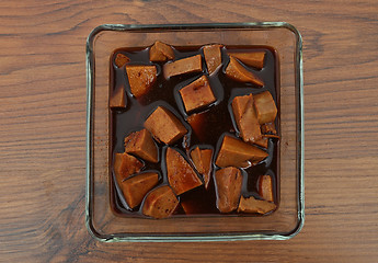 Image showing Tofu in marinade