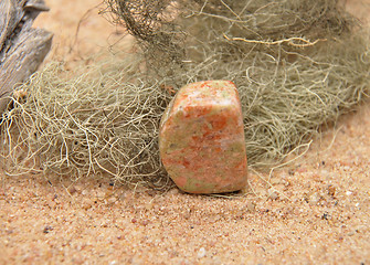 Image showing Unakite on beach