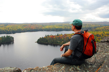 Image showing Man hill top