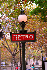 Image showing Paris metro