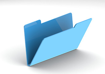 Image showing Blue folder