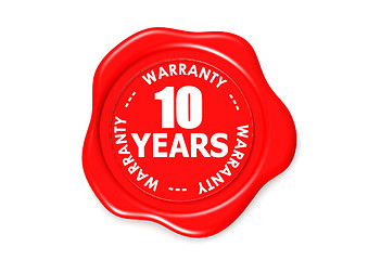 Image showing Ten years warranty seal