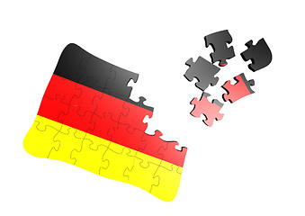 Image showing Germany flag puzzle