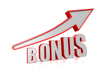 Image showing Bonus growth with arrow symbol