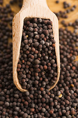 Image showing Brown mustard seeds