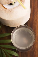 Image showing Coconut and coconut water