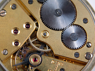 Image showing Machine of a pocket watch