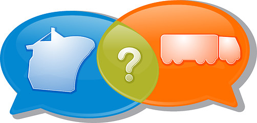 Image showing Conversation negotiation argument Illustration clipart