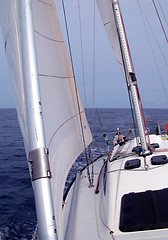 Image showing sailing lonely