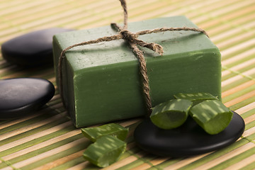 Image showing aloe vera soap